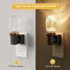 imageL LOHAS LED Night Lights Plug into Wall Plug in Night Light with Light Sensor Dimmable Night Light 3000K LED Nightlight Wall SconceStyle Design Nightlight for Bedroom Bathroom Hallway 1PackEllipsoid