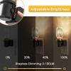 imageL LOHAS LED Night Lights Plug into Wall Plug in Night Light with Light Sensor Dimmable Night Light 3000K LED Nightlight Wall SconceStyle Design Nightlight for Bedroom Bathroom Hallway 1PackHexahedron