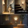 imageL LOHAS LED Night Lights Plug into Wall Plug in Night Light with Light Sensor Dimmable Night Light 3000K LED Nightlight Wall SconceStyle Design Nightlight for Bedroom Bathroom Hallway 1PackEllipsoid