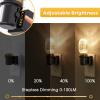 imageL LOHAS LED Night Lights Plug into Wall Plug in Night Light with Light Sensor Dimmable Night Light 3000K LED Nightlight Wall SconceStyle Design Nightlight for Bedroom Bathroom Hallway 1PackEllipsoid