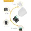 imageL LOHAS LED Night Lights Plug into Wall2 Pack Dimmable Plug in Night Light0100LM Adjustable BrightnessDusk to Dawn Sensor 3000K Soft White Boho Farmhouse Night Lights for Bedroom Bathroom