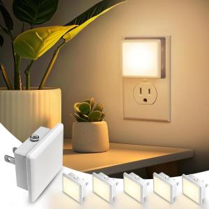 imageL LOHAS LED Night Lights Plug into Wall 6Pack Plug in Night Light DusktoDawn Sensor 3000K Soft White 03W Bright Nightlight AutoOnOff for Adults Kids Room Bedroom Bathroom Hallway KitchenSoft White