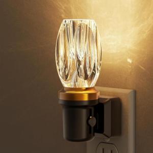 imageL LOHAS LED Night Lights Plug into Wall Plug in Night Light with Light Sensor Dimmable Night Light 3000K LED Nightlight Wall SconceStyle Design Nightlight for Bedroom Bathroom Hallway 1PackHexahedron
