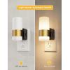 imageL LOHAS LED Dimmable Night Light 2 Pack Dusk to Dawn Sensor Support 0100 Lumen Brightness Ajdustable 3000K Soft WhiteLongDimmable