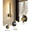 imageL LOHAS LED Night Light 2Pack Night Lights Plug into Wall Dimmable Night Light 0200LM Nightlights Black and Gold Vanity Nightlights for Bathroom Bedroom Soft White 3000K Dusk to Dawn SensorBlackGold3000K