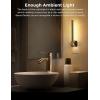 imageL LOHAS LED Night Light 2Pack Night Lights Plug into Wall Dimmable Night Light 0200LM Nightlights Black and Gold Vanity Nightlights for Bathroom Bedroom Soft White 3000K Dusk to Dawn SensorBlackGold3000K