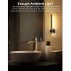 imageL LOHAS LED Night Light 2Pack Night Lights Plug into Wall Dimmable Night Light 0200LM Nightlights Black and Gold Vanity Nightlights for Bathroom Bedroom Soft White 3000K Dusk to Dawn SensorBlack3000K