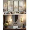imageL LOHAS LED Night Light 2Pack Night Lights Plug into Wall Dimmable Night Light 0200LM Nightlights Black and Gold Vanity Nightlights for Bathroom Bedroom Soft White 3000K Dusk to Dawn SensorBlackGold3000K