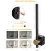 imageL LOHAS LED Night Light 2Pack Night Lights Plug into Wall Dimmable Night Light 0200LM Nightlights Black and Gold Vanity Nightlights for Bathroom Bedroom Soft White 3000K Dusk to Dawn SensorBlackGold3000K