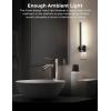 imageL LOHAS LED Night Light 2Pack Night Lights Plug into Wall Dimmable Night Light 0200LM Nightlights Black and Gold Vanity Nightlights for Bathroom Bedroom Soft White 3000K Dusk to Dawn SensorBlack5000K