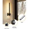 imageL LOHAS LED Night Light 2Pack Night Lights Plug into Wall Dimmable Night Light 0200LM Nightlights Black and Gold Vanity Nightlights for Bathroom Bedroom Soft White 3000K Dusk to Dawn SensorBlack3000K