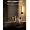 imageL LOHAS LED Night Light 2Pack Night Lights Plug into Wall Dimmable Night Light 0200LM Nightlights Black and Gold Vanity Nightlights for Bathroom Bedroom Soft White 3000K Dusk to Dawn SensorBlack3000K