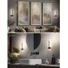 imageL LOHAS LED Night Light 2Pack Night Lights Plug into Wall Dimmable Night Light 0200LM Nightlights Black and Gold Vanity Nightlights for Bathroom Bedroom Soft White 3000K Dusk to Dawn SensorBlack5000K