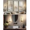 imageL LOHAS LED Night Light 2Pack Night Lights Plug into Wall Dimmable Night Light 0200LM Nightlights Black and Gold Vanity Nightlights for Bathroom Bedroom Soft White 3000K Dusk to Dawn SensorBlack3000K