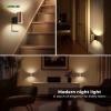 imageL LOHAS LED Night Light Automatic Night Lights Plug into Wall 2 Pack Nightlights with Light Sensor 3000K Soft White 0100LM Dimmable Modern Nightlight for Kids Bedroom HallwayMetal Rose Gold