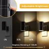 imageL LOHAS LED Night Light Automatic Night Lights Plug into Wall 2 Pack Nightlights with Light Sensor 3000K Soft White 0100LM Dimmable Modern Nightlight for Kids Bedroom HallwayElectroplated Black