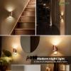 imageL LOHAS LED Night Light Automatic Night Lights Plug into Wall 2 Pack Nightlights with Light Sensor 3000K Soft White 0100LM Dimmable Modern Nightlight for Kids Bedroom HallwayElectroplated Rose Gold