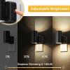 imageL LOHAS LED Night Light Automatic Night Lights Plug into Wall 2 Pack Nightlights with Light Sensor 3000K Soft White 0100LM Dimmable Modern Nightlight for Kids Bedroom HallwayMetal Black