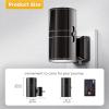 imageL LOHAS LED Night Light Automatic Night Lights Plug into Wall 2 Pack Nightlights with Light Sensor 3000K Soft White 0100LM Dimmable Modern Nightlight for Kids Bedroom HallwayElectroplated Black