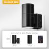 imageL LOHAS LED Night Light Automatic Night Lights Plug into Wall 2 Pack Nightlights with Light Sensor 3000K Soft White 0100LM Dimmable Modern Nightlight for Kids Bedroom HallwayMetal Black
