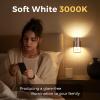 imageL LOHAS LED Night Light Automatic Night Lights Plug into Wall 2 Pack Nightlights with Light Sensor 3000K Soft White 0100LM Dimmable Modern Nightlight for Kids Bedroom HallwayMetal Rose Gold