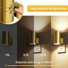 imageL LOHAS LED Night Light Automatic Night Lights Plug into Wall 2 Pack Nightlights with Light Sensor 3000K Soft White 0100LM Dimmable Modern Nightlight for Kids Bedroom HallwayElectroplated Gold