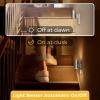 imageL LOHAS LED Night Light Automatic Night Lights Plug into Wall 2 Pack Nightlights with Light Sensor 3000K Soft White 0100LM Dimmable Modern Nightlight for Kids Bedroom HallwayElectroplated Silver