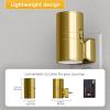 imageL LOHAS LED Night Light Automatic Night Lights Plug into Wall 2 Pack Nightlights with Light Sensor 3000K Soft White 0100LM Dimmable Modern Nightlight for Kids Bedroom HallwayElectroplated Gold