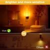 imageL LOHAS LED Night Light Dimmable Night Lights Plug into Wall 2 Pack Automatic Night Lights Plug in with Auto Light Sensor Adjustable Brightness 3000K LED Night Light for Bedroom Hallway Home DecorDiamondAmber2
