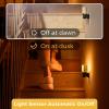 imageL LOHAS LED Night Light Dimmable Night Lights Plug into Wall 2 Pack Automatic Night Lights Plug in with Auto Light Sensor Adjustable Brightness 3000K LED Night Light for Bedroom Hallway Home DecorBubbleamber2 Pack