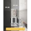 imageL LOHAS LED Night LightDimmable Night Lights Plug into Wall 2 Pack Acrylic Nightlight with 0100 LM Adjustable Brightness 3000K Plug in Night Light with Dusk to Dawn Sensor for Bathroom HallwayBright WhiteSilver Ring