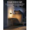 imageL LOHAS LED Night LightDimmable Night Lights Plug into Wall 2 Pack Acrylic Nightlight with 0100 LM Adjustable Brightness 3000K Plug in Night Light with Dusk to Dawn Sensor for Bathroom HallwaySoft WhiteBlack Ring