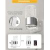 imageL LOHAS LED Night LightDimmable Night Lights Plug into Wall 2 Pack Acrylic Nightlight with 0100 LM Adjustable Brightness 3000K Plug in Night Light with Dusk to Dawn Sensor for Bathroom HallwaySoft WhiteSilver Ring