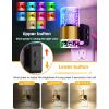imageL LOHAS LED Night LightDimmable Night Lights Plug into Wall 2 Pack Acrylic Nightlight with 0100 LM Adjustable Brightness 3000K Plug in Night Light with Dusk to Dawn Sensor for Bathroom HallwayMulti Colors