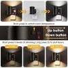 imageL LOHAS LED Night Lights Plug into Wall Dimmable Night Light 2pack 3CCT Adjustable Light Color and Brightness MultiScenario use for Living Room Kitchen Hallway BathroomTrumpet Black 02