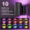 imageL LOHAS LED Night Lights Plug into Wall Dimmable Night Light 2pack 3CCT Adjustable Light Color and Brightness MultiScenario use for Living Room Kitchen Hallway BathroomRegular RGB02