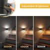 imageL LOHAS LED Night Lights Plug into Wall Dimmable Night Light 2pack 3CCT Adjustable Light Color and Brightness MultiScenario use for Living Room Kitchen Hallway BathroomTrumpet Black 02