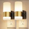 imageL LOHAS LED Dimmable Night Light 2 Pack Dusk to Dawn Sensor Support 0100 Lumen Brightness Ajdustable 3000K Soft WhiteLongDimmable
