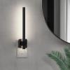 imageL LOHAS LED Night Light 2Pack Night Lights Plug into Wall Dimmable Night Light 0200LM Nightlights Black and Gold Vanity Nightlights for Bathroom Bedroom Soft White 3000K Dusk to Dawn SensorBlack5000K