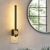 imageL LOHAS LED Night Light 2Pack Night Lights Plug into Wall Dimmable Night Light 0200LM Nightlights Black and Gold Vanity Nightlights for Bathroom Bedroom Soft White 3000K Dusk to Dawn SensorBlackGold3000K