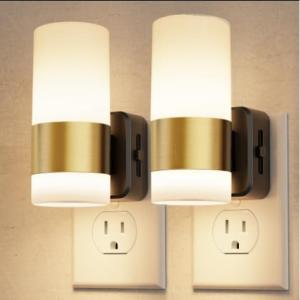 imageL LOHAS LED Dimmable Night Light 2 Pack Dusk to Dawn Sensor Support 0100 Lumen Brightness Ajdustable 3000K Soft WhiteLongDimmable