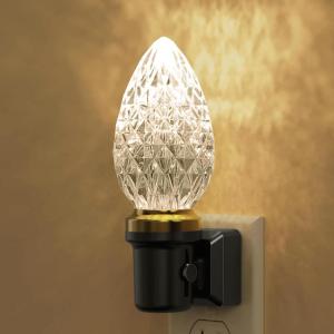 imageL LOHAS LED Night Light Dimmable Night Lights Plug into Wall 2 Pack Automatic Night Lights Plug in with Auto Light Sensor Adjustable Brightness 3000K LED Night Light for Bedroom Hallway Home DecorDCone3000K