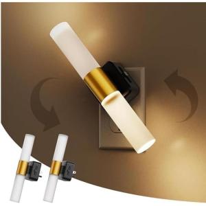 imageL LOHAS LED Night Light Dimmable Night Lights Plug into Wall 2 Pack Automatic Night Lights Plug in with Auto Light Sensor Adjustable Brightness 3000K LED Night Light for Bedroom Hallway Home DecorLong Acrylic2 Pack
