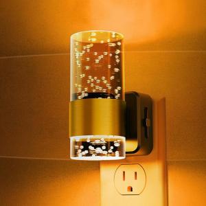 imageL LOHAS LED Night LightDimmable Night Lights Plug into Wall 2 Pack Acrylic Nightlight with 0100 LM Adjustable Brightness 3000K Plug in Night Light with Dusk to Dawn Sensor for Bathroom HallwayAmber