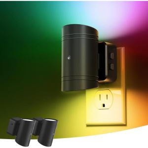 imageL LOHAS LED Night Lights Plug into Wall Dimmable Night Light 2pack 3CCT Adjustable Light Color and Brightness MultiScenario use for Living Room Kitchen Hallway BathroomRegular RGB02