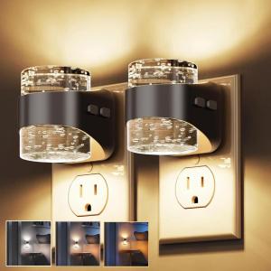 imageL LOHAS LED Night Lights Plug into Wall Dimmable Night Light 2pack 3CCT Adjustable Light Color and Brightness MultiScenario use for Living Room Kitchen Hallway BathroomBubble02