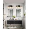 imageL LOHAS LED 3 Light Bathroom Vanity Light Black and Gold Bathroom Light Fixture Over Mirror Modern Lighting Fixtures with Clear Glass Shade Vintage Vanity Lights for Bathroom Mirror Hallway ETLBlack