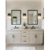 imageL LOHAS LED 3 Light Bathroom Vanity Light Black and Gold Bathroom Light Fixture Over Mirror Modern Lighting Fixtures with Clear Glass Shade Vintage Vanity Lights for Bathroom Mirror Hallway ETLGold and Black