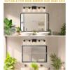 imageL LOHAS LED 3Light Black Bathroom Light FixturesModern Bathroom Lighting Fixtures Over Mirror with Clear Glass Shade Vanity Lights for Living Room ETL ListedBlack