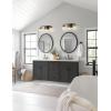 imageL LOHAS LED 3Light Black Bathroom Light FixturesModern Bathroom Lighting Fixtures Over Mirror with Clear Glass Shade Vanity Lights for Living Room ETL ListedBlack and Gold